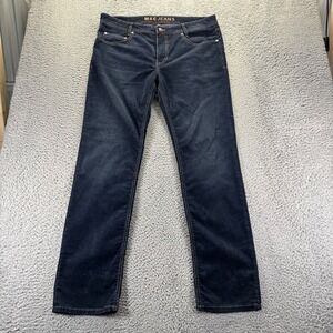 Mac Jeans Chino Pants Mens 38x34 Blue‎ Straight Corduroy Dark Wash Cotton Blend